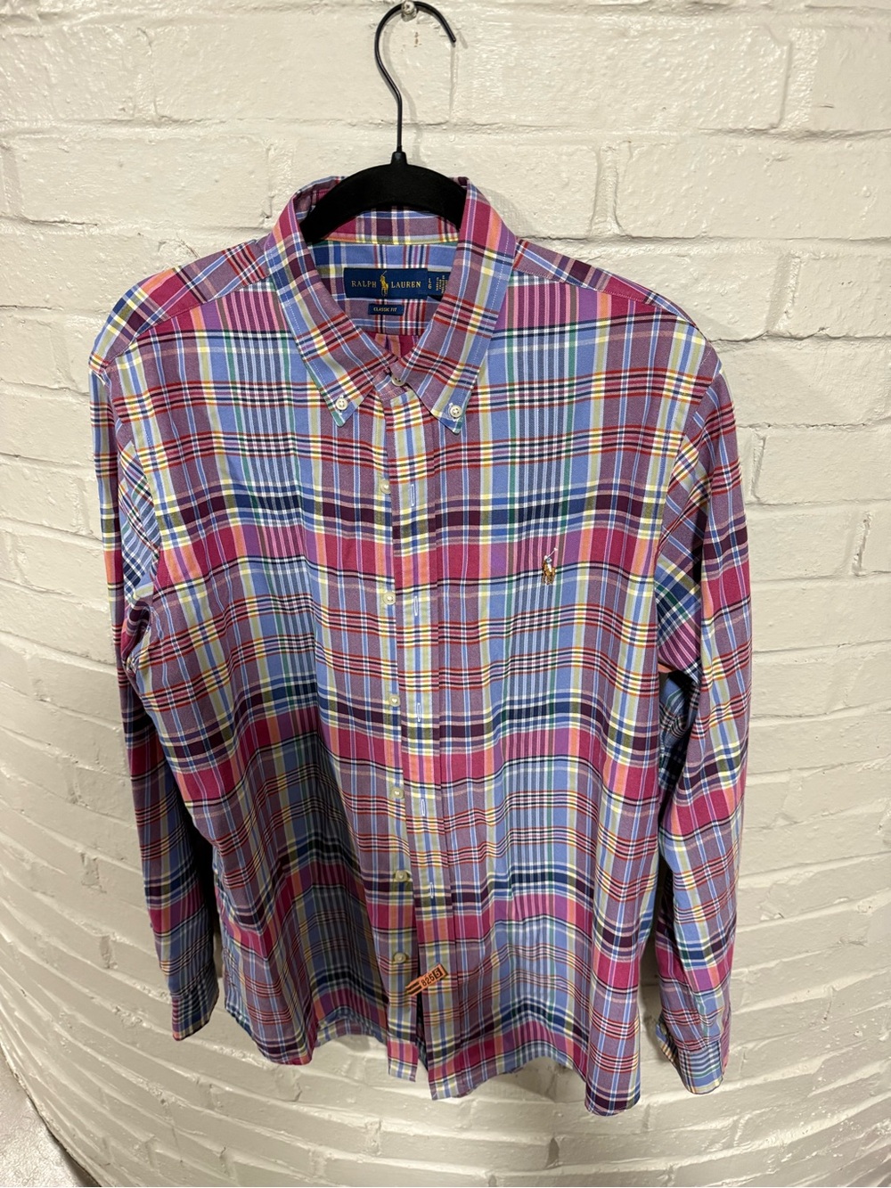 Ralph Lauren Pink Plaid Button-Down Shirt